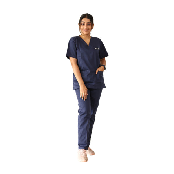 Medical Scrubs Navy blue V Neck