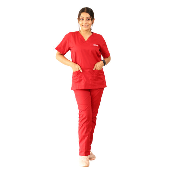 Midwife Scrubs V Neck - Image 2